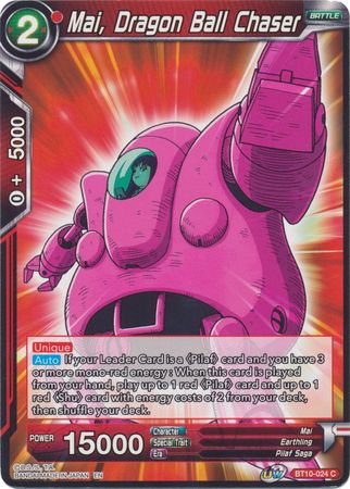 Mai, Dragon Ball Chaser (BT10-024) [Rise of the Unison Warrior] Parallel Foil