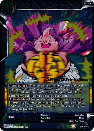 Majin Buu, Prelude to Villainy (BT6-046_PR) [Destroyer Kings Prerelease Promos] Parallel Foil