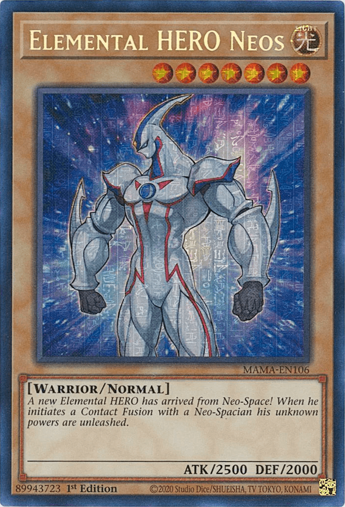 Elemental HERO Neos [MAMA-EN106] Ultra Pharaoh's Rare - Josh's Cards