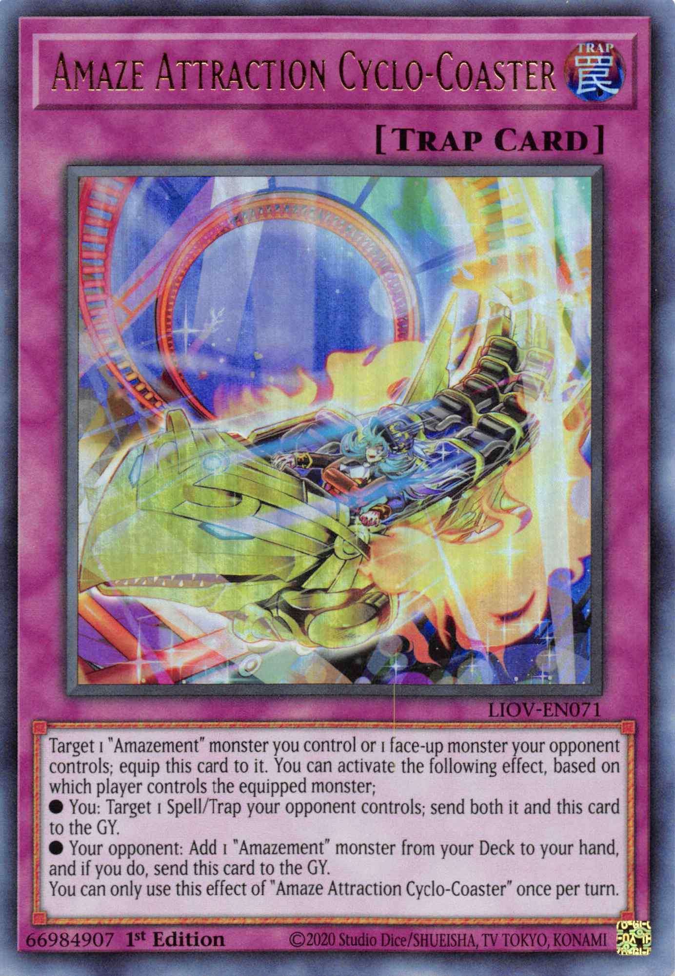 Amaze Attraction Cyclo-Coaster [LIOV-EN071] Ultra Rare - Josh's Cards