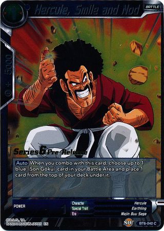 Hercule, Smile and Nod (BT6-040_PR) [Destroyer Kings Prerelease Promos] Parallel Foil