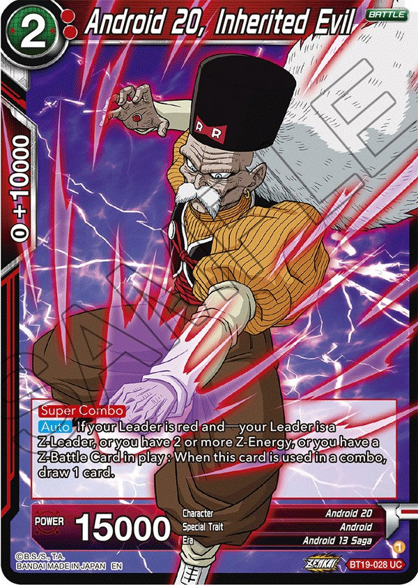 Android 20, Inherited Evil (BT19-028) [Fighter's Ambition] Parallel Foil