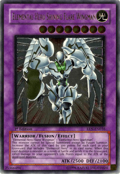 Elemental Hero Shining Flare Wingman [EEN-EN036] Ultimate Rare - Josh's Cards