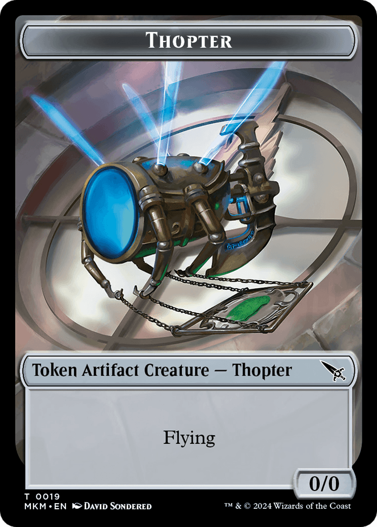 Thopter (0020) // Thopter (0019) Double-Sided Token [Murders at Karlov Manor Tokens] - Josh's Cards