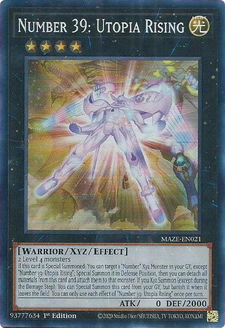 Number 39: Utopia Rising [MAZE-EN021] Super Rare - Josh's Cards