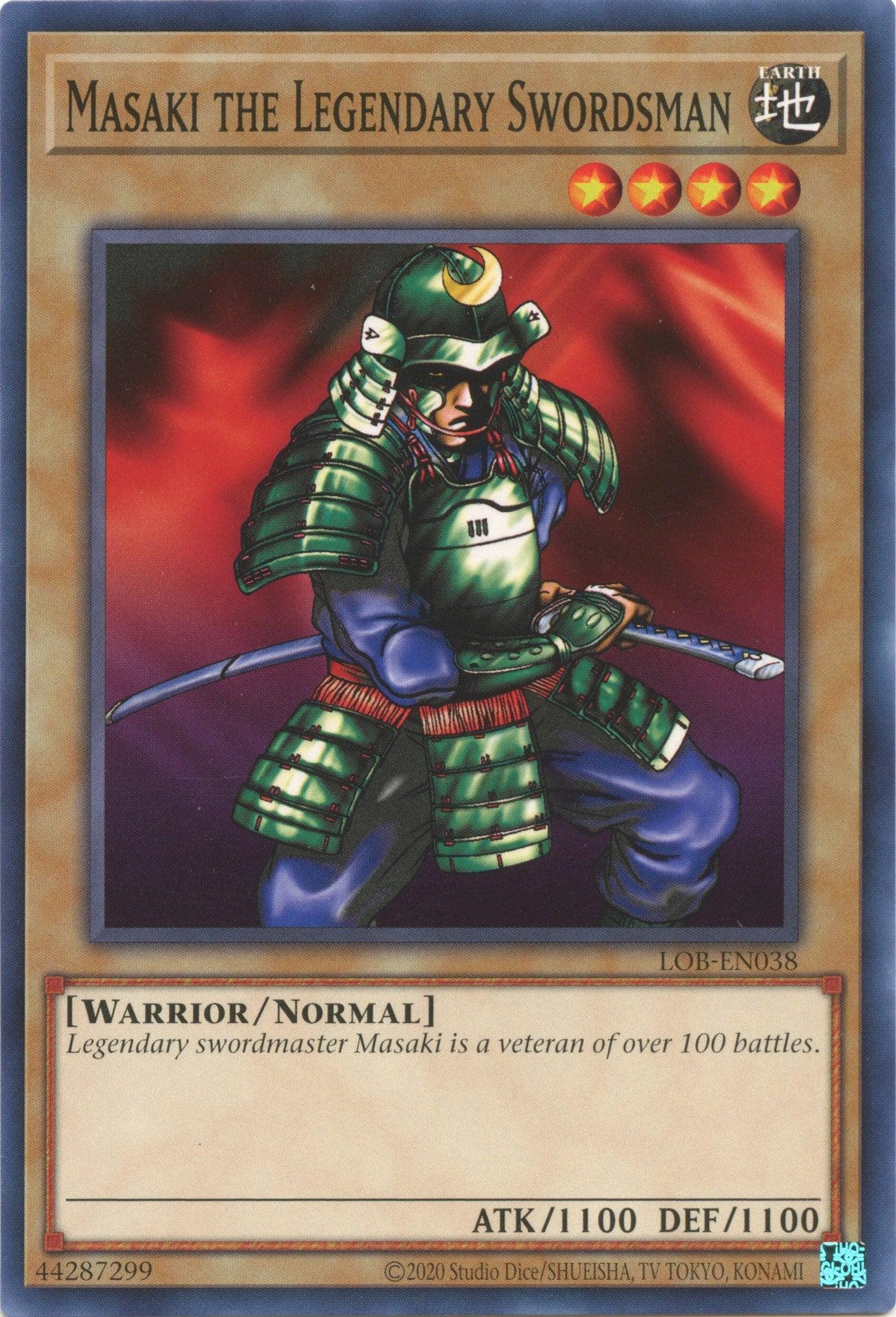 Masaki the Legendary Swordsman (25th Anniversary) [LOB-EN038] Common - Josh's Cards