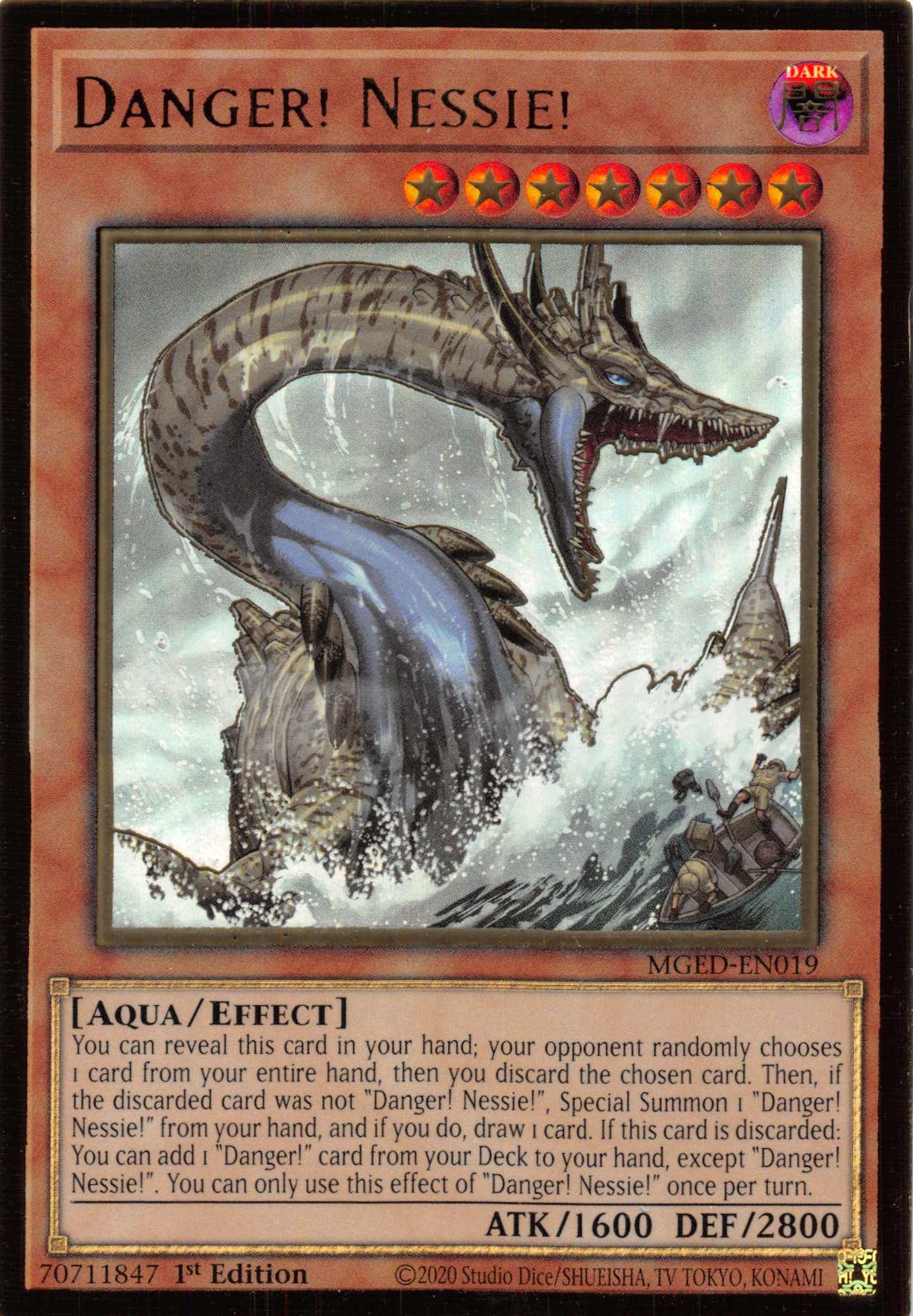 Danger! Nessie! [MGED-EN019] Gold Rare - Josh's Cards