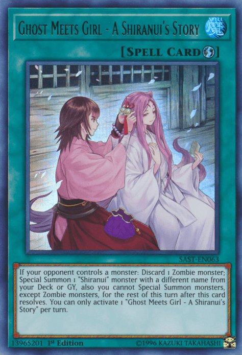 Ghost Meets Girl - A Shiranui's Story [SAST-EN063] Ultra Rare - Josh's Cards