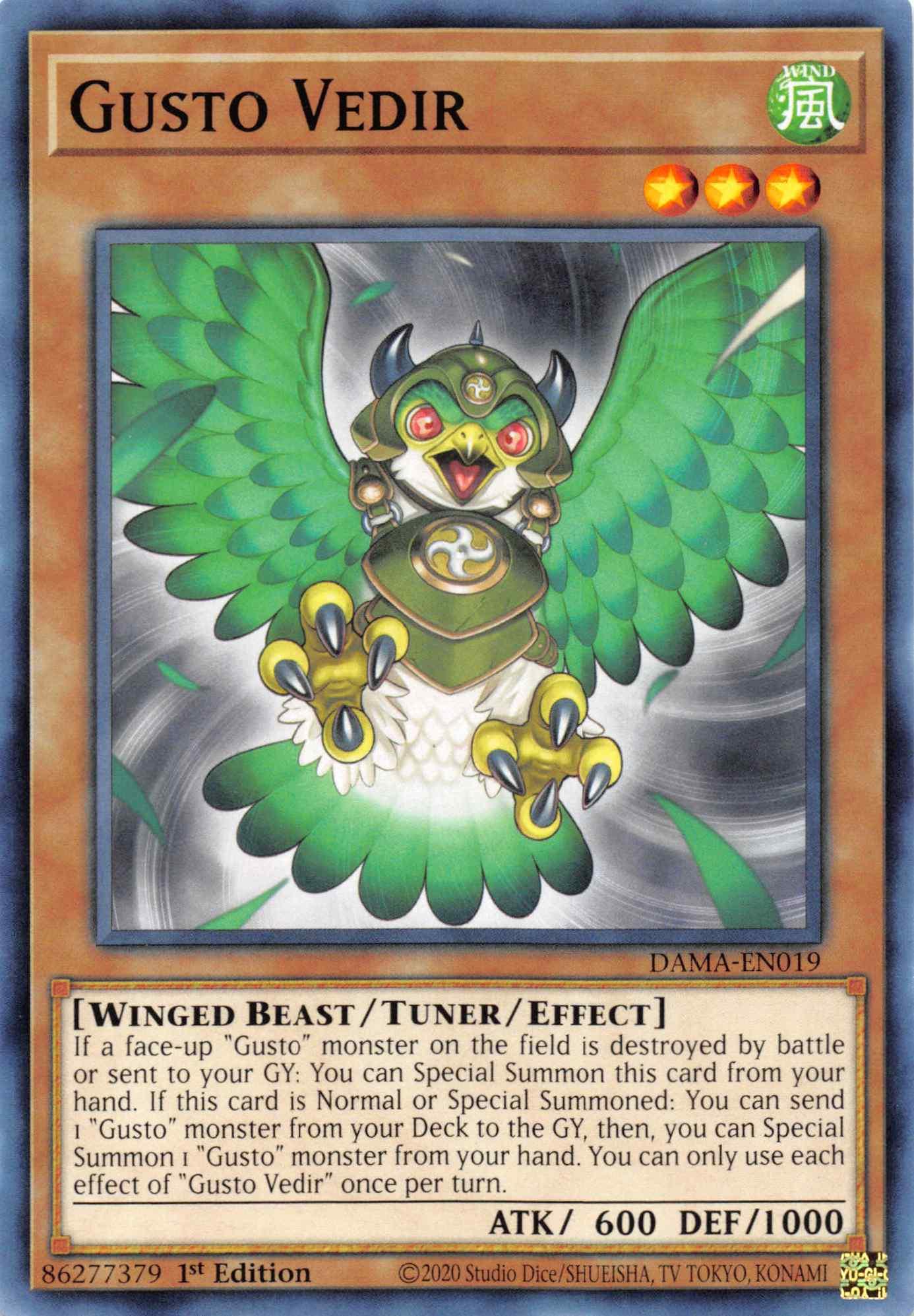 Gusto Vedir [DAMA-EN019] Common - Josh's Cards
