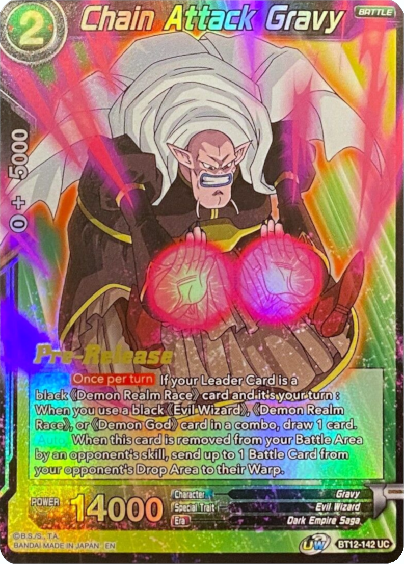 Chain Attack Gravy (BT12-142) [Vicious Rejuvenation Prerelease Promos] Parallel Foil