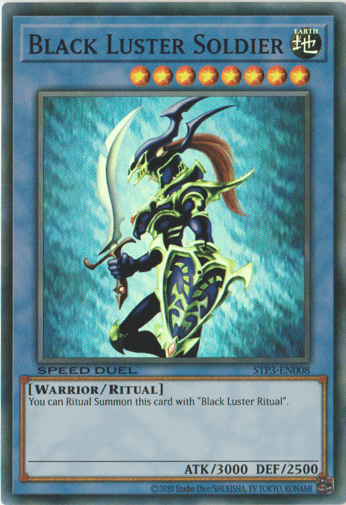 Black Luster Soldier [STP3-EN008] Super Rare - Josh's Cards
