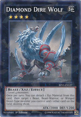 Diamond Dire Wolf [BP03-EN127] Shatterfoil Rare - Josh's Cards