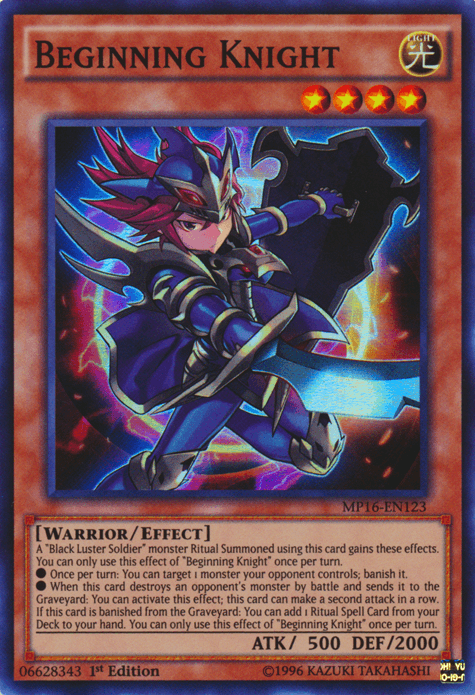 Beginning Knight [MP16-EN123] Super Rare - Josh's Cards