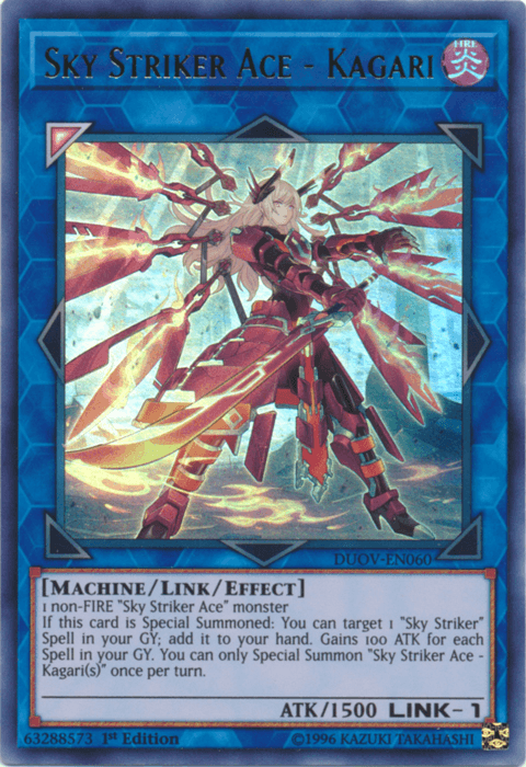 Sky Striker Ace - Kagari [DUOV-EN060] Ultra Rare - Josh's Cards