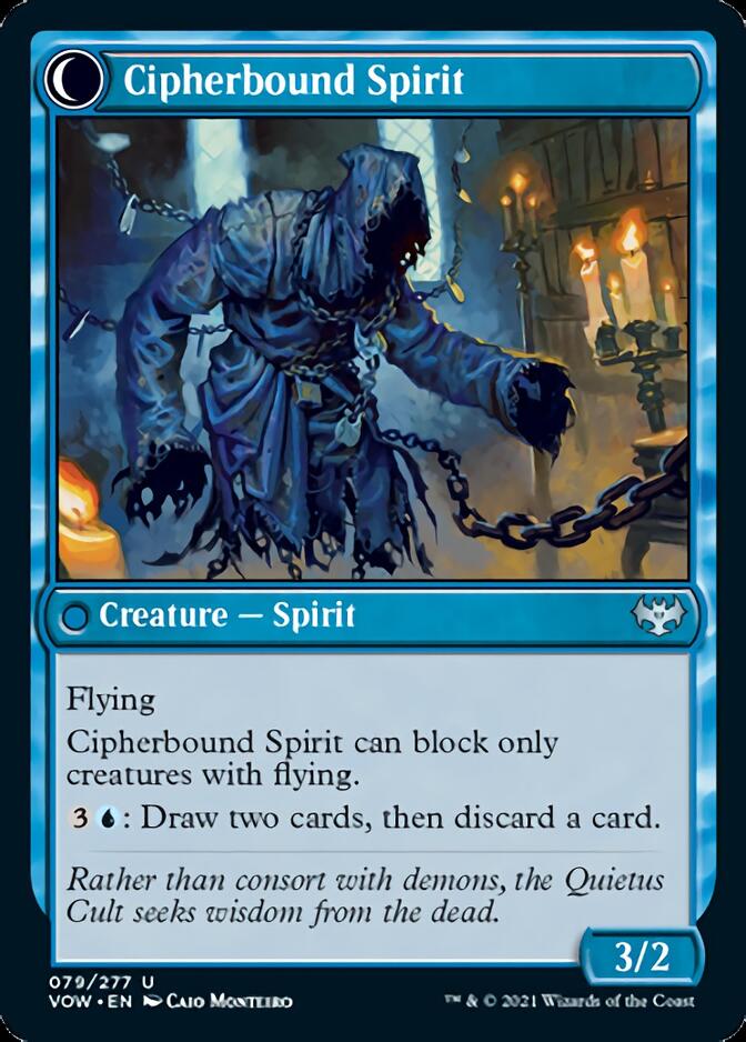 Soulcipher Board // Cipherbound Spirit (VOW-079) - Innistrad: Crimson Vow: (Double Faced Transform) Foil