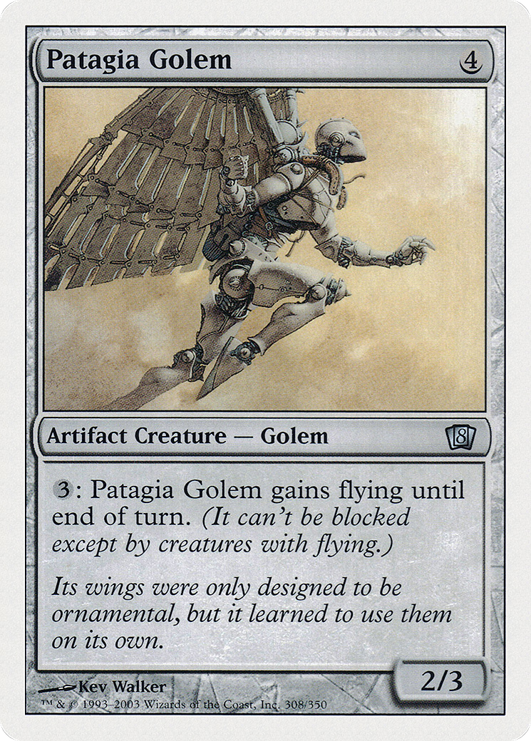 Patagia Golem [Eighth Edition] Foil