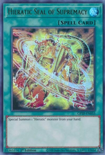 Hieratic Seal of Supremacy [GFTP-EN055] Ultra Rare - Josh's Cards