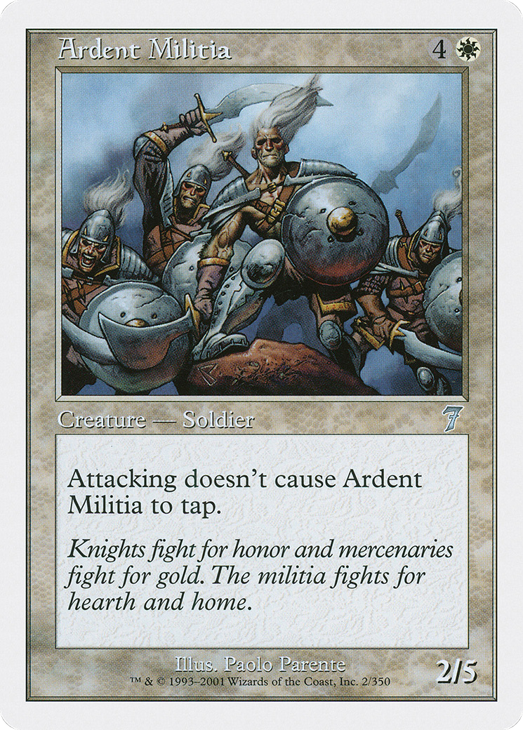 Ardent Militia [Seventh Edition] Foil