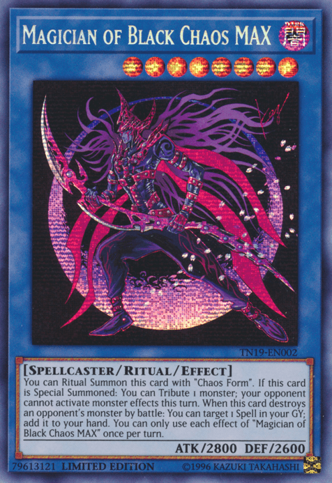 Magician of Black Chaos MAX [TN19-EN002] Prismatic Secret Rare - Josh's Cards