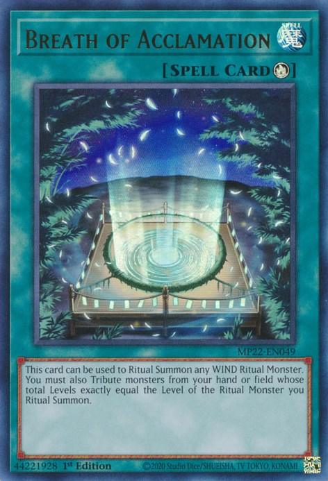 Breath of Acclamation [MP22-EN049] Ultra Rare - Josh's Cards