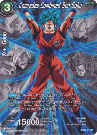 Comrades Combined Son Goku (Alternate Art) (EX01-01) [Special Anniversary Set 2020] Parallel Foil