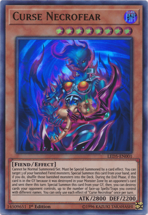 Curse Necrofear [LED5-EN001] Ultra Rare - Josh's Cards