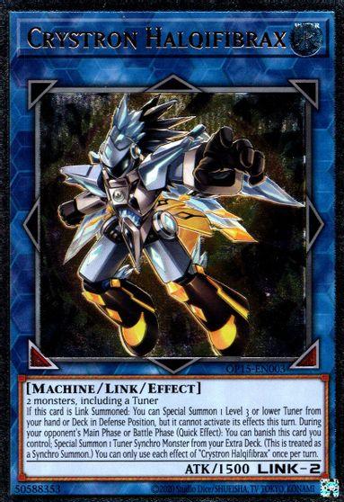 Crystron Halqifibrax [OP15-EN003] Ultimate Rare - Josh's Cards