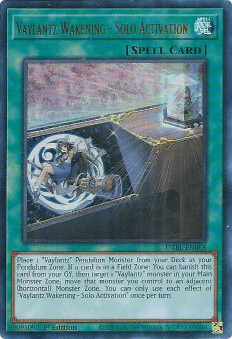 Vaylantz Wakening - Solo Activation [DABL-EN068] Ultra Rare - Josh's Cards