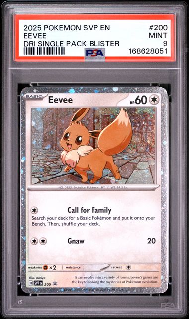 Eevee Blister Promo Scarlet Violet Promo 200 PSA 9
