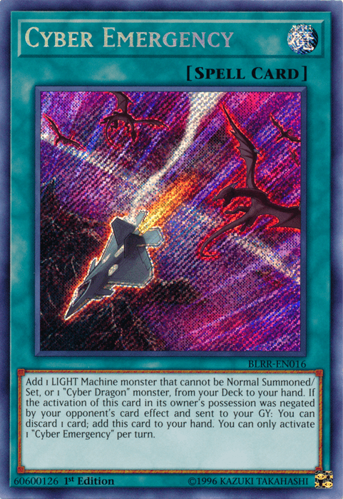 Cyber Emergency [BLRR-EN016] Secret Rare - Josh's Cards