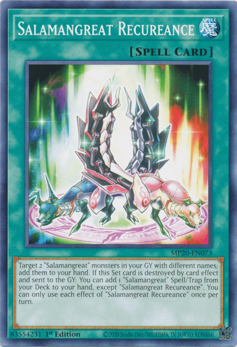 Salamangreat Recureance [MP20-EN073] Common - Josh's Cards