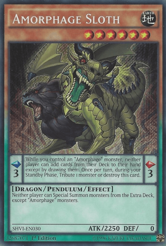 Amorphage Sloth [SHVI-EN030] Secret Rare - Josh's Cards