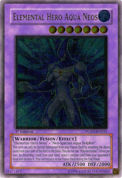 Elemental Hero Aqua Neos [POTD-EN031] Ultimate Rare - Josh's Cards
