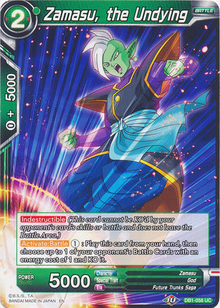 Zamasu, the Undying (DB1-058) [Dragon Brawl] Parallel Foil