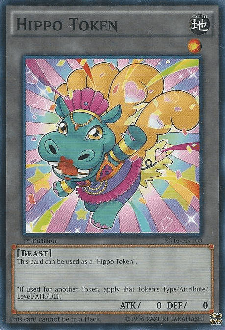 Hippo Token (Blue) [YS16-ENT03] Common - Josh's Cards