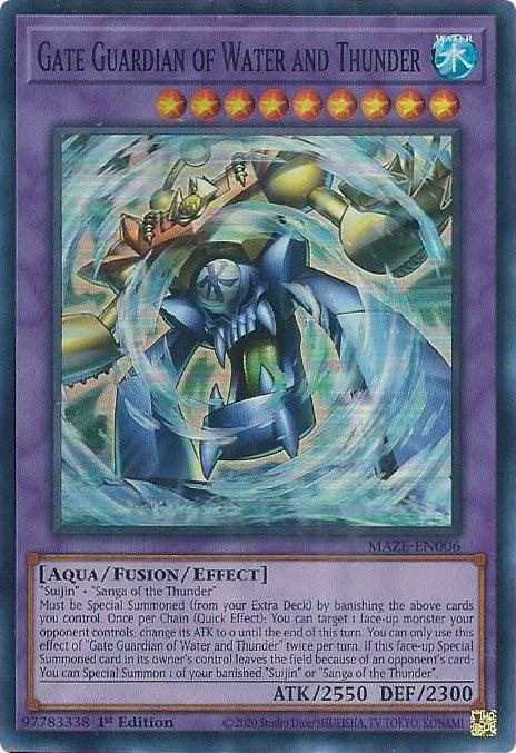 Gate Guardian of Water and Thunder [MAZE-EN006] Super Rare - Josh's Cards