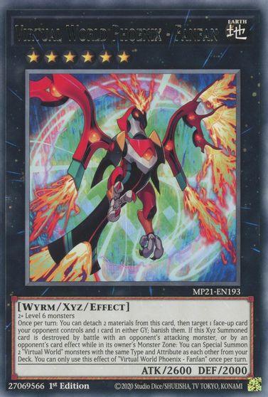 Virtual World Phoenix - Fanfan [MP21-EN193] Rare - Josh's Cards