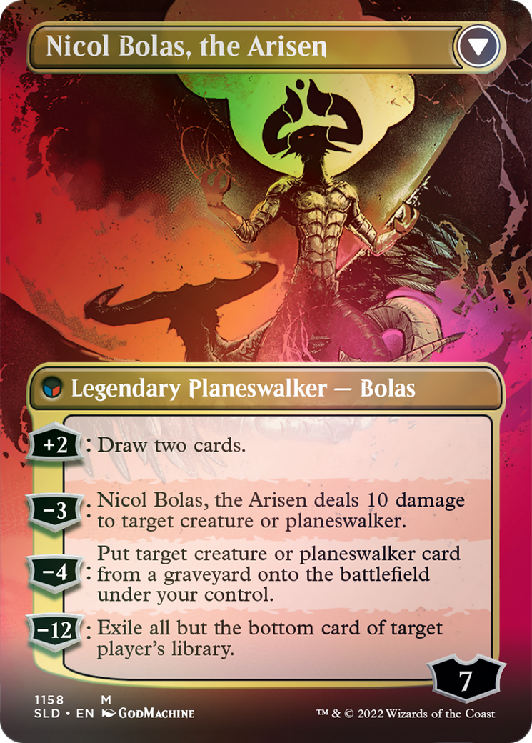 Nicol Bolas, the Ravager // Nicol Bolas, the Arisen (SLD-1211) - Secret Lair Drop (Borderless)