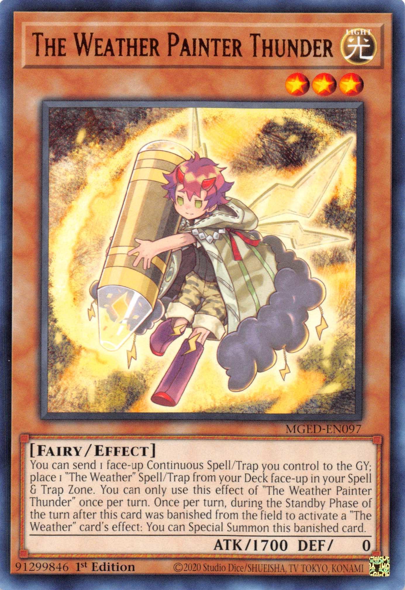 The Weather Painter Thunder [MGED-EN097] Rare - Josh's Cards