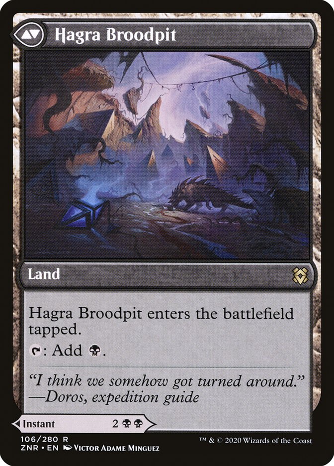 Hagra Mauling // Hagra Broodpit (ZNR-106) - Zendikar Rising Foil