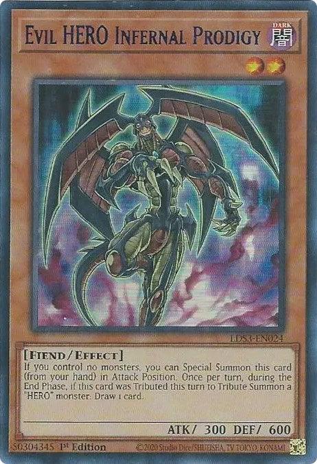 Evil HERO Infernal Prodigy (Blue) [LDS3-EN024] Ultra Rare - Josh's Cards