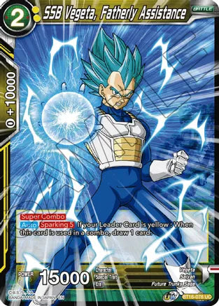 SSB Vegeta, Fatherly Assistance (BT16-078) [Realm of the Gods] Parallel Foil