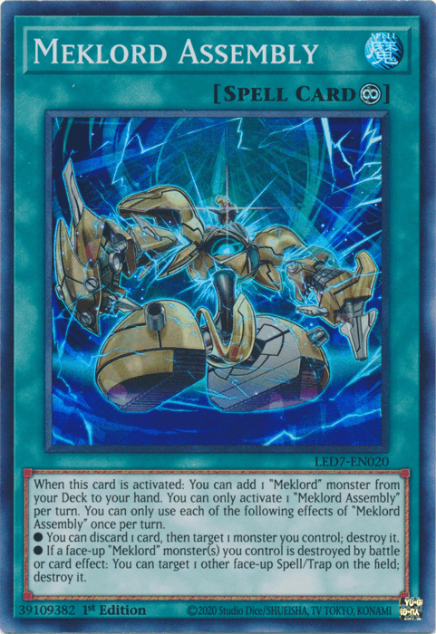 Meklord Assembly [LED7-EN020] Super Rare - Josh's Cards