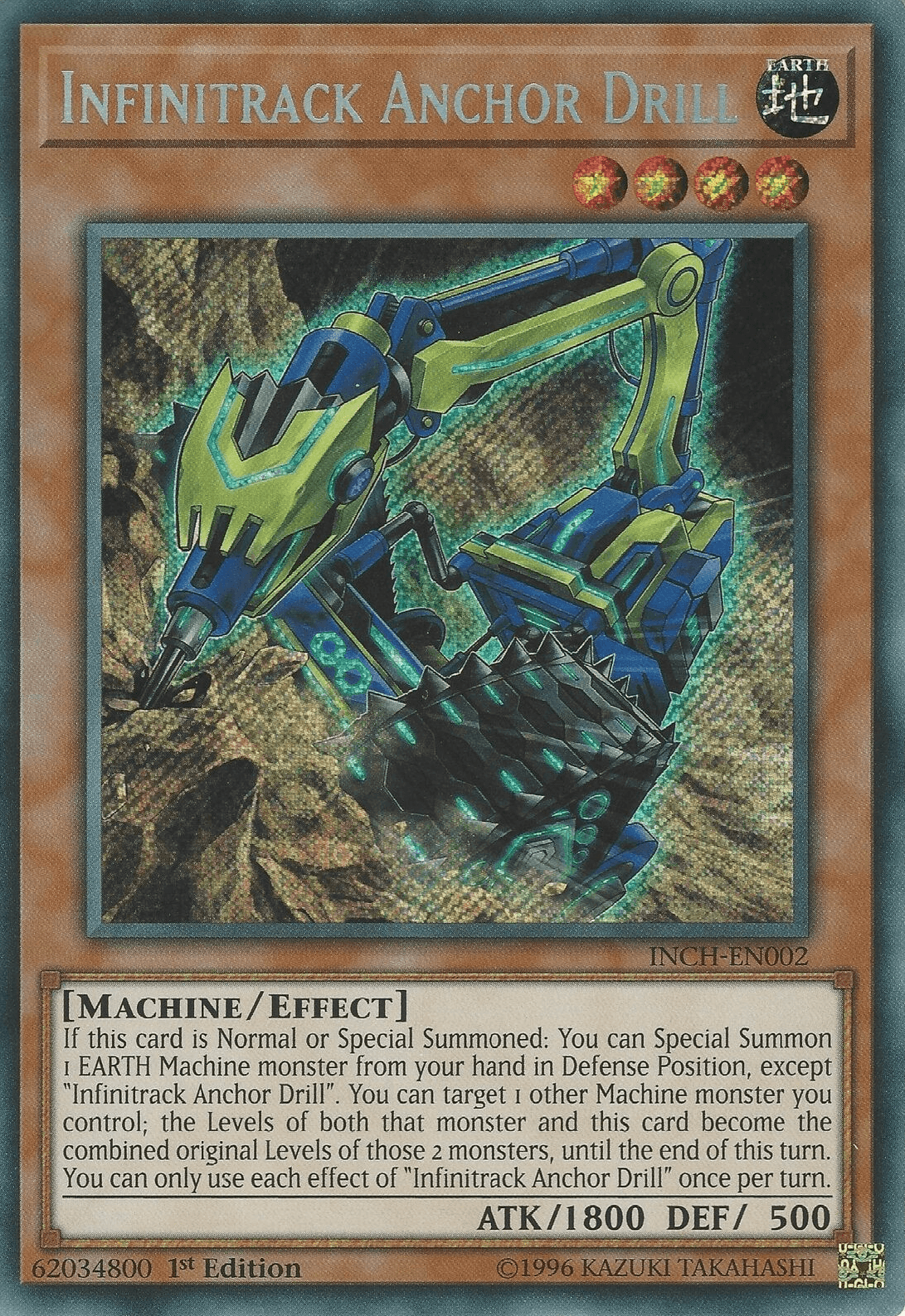 Infinitrack Anchor Drill [INCH-EN002] Secret Rare - Josh's Cards