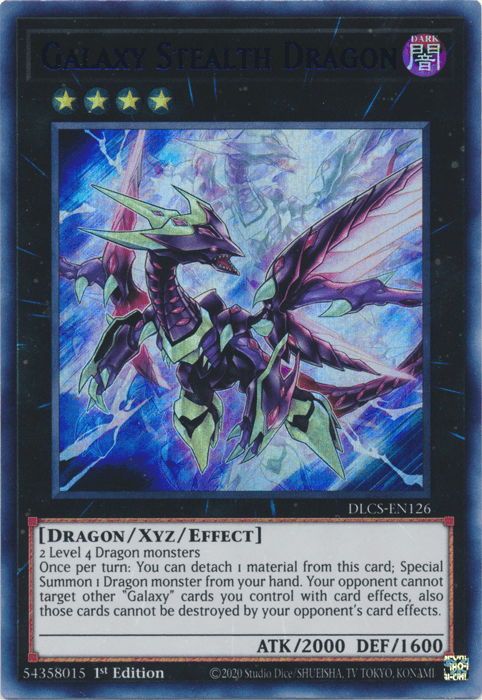 Galaxy Stealth Dragon (Blue) [DLCS-EN126] Ultra Rare - Josh's Cards