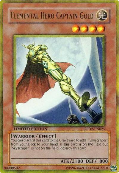 Elemental Hero Captain Gold [GLD2-EN025] Ultra Rare - Josh's Cards