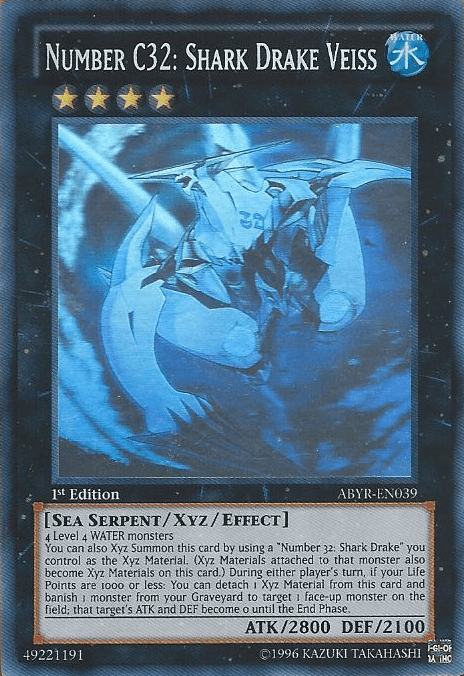 Number C32: Shark Drake Veiss [ABYR-EN039] Ghost Rare - Josh's Cards