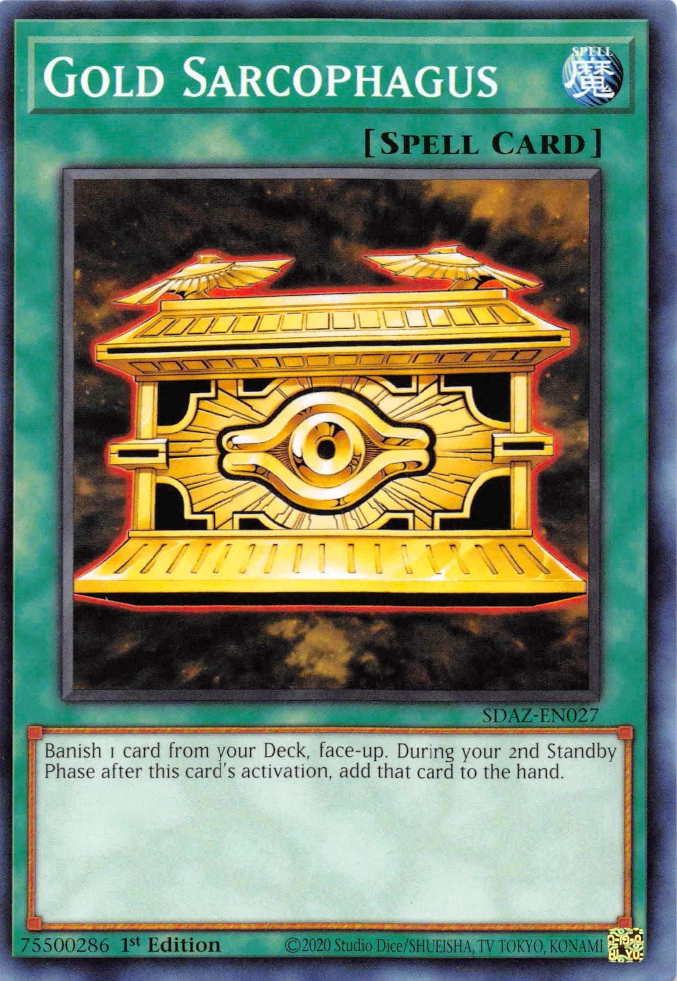 Gold Sarcophagus [SDAZ-EN027] Common - Josh's Cards