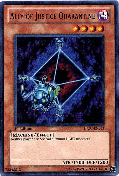 Ally of Justice Quarantine [HA03-EN051] Super Rare - Josh's Cards
