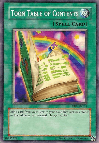 Toon Table of Contents [DB2-EN121] Common - Josh's Cards